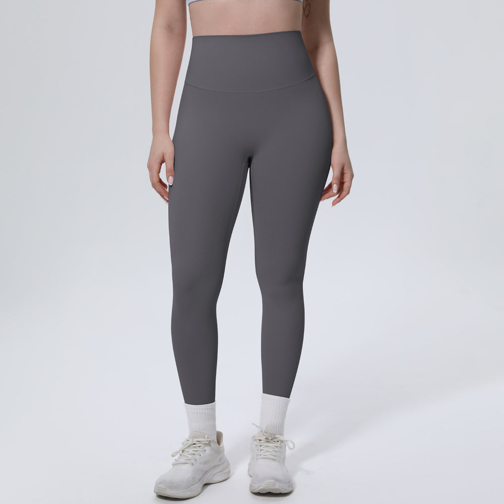 new arrival brushed yoga pants high waist hip lift anti-roll peach butt fitness pants quick-drying tight sports pants for women