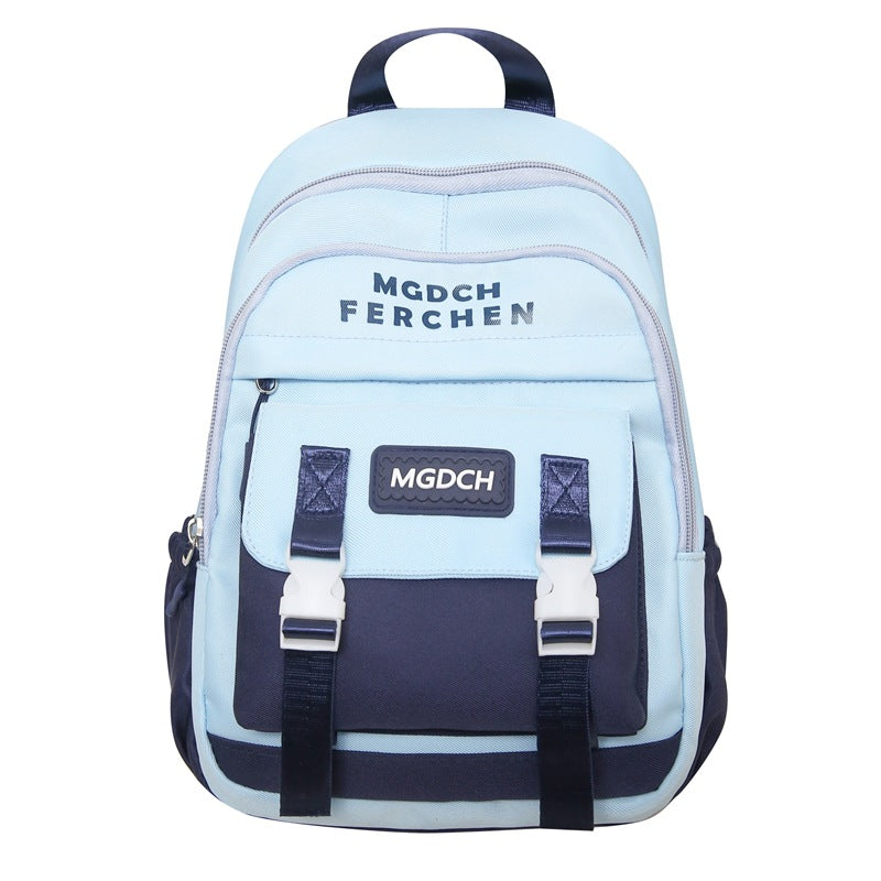 New Small Mini Backpack Nylon Student School Bag Large Capacity Lightweight Girls Simple Female College Student Backpack