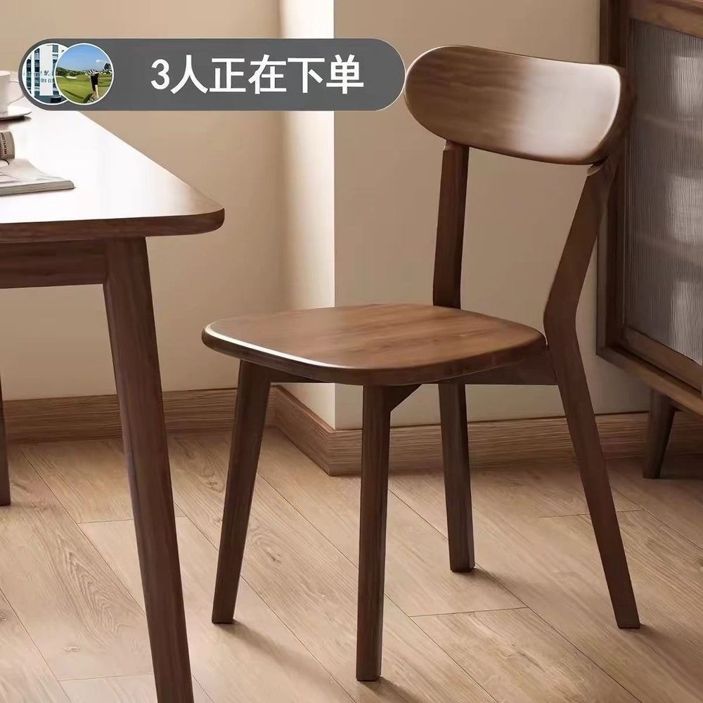 Solid wood chair backrest chair home dining table chair restaurant dining stool office chair leisure chair solid wood desk chair