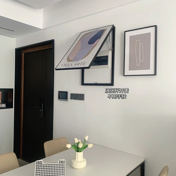 Xiaohongshu same style, decorative painting Nordic ins style minimalist literary and artistic style niche meter box painting abstract restaurant mural