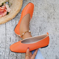 plus sizeflats women's casualretro style spring summer new arrivalpure colorplus sizedoudou small leather shoes wholesale