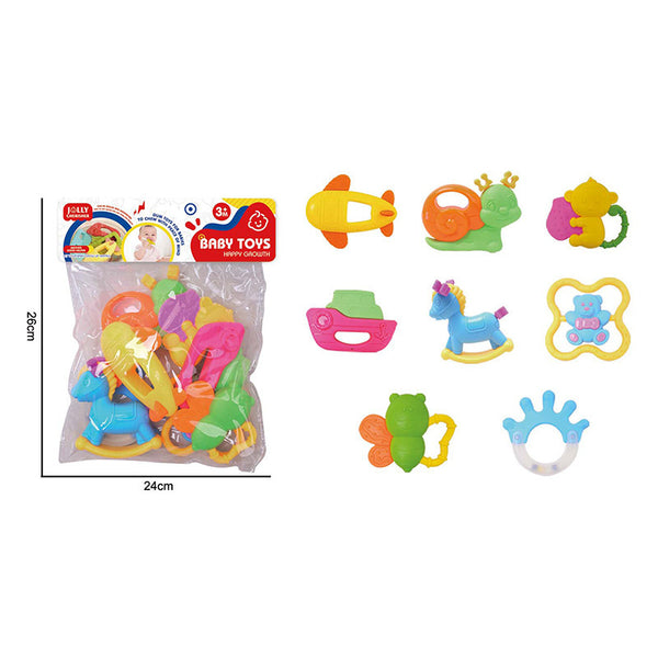Cross-border Russian  baby toys toothpaste rattles newborn babies can bite toothpaste grinding teeth soothing toys