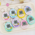Mini virtual pet raising game console nostalgic feeding elf handheld electronic toy keychain pendant cross-border