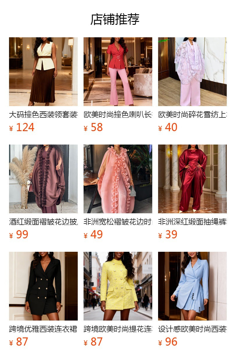 Lapel shortshirtsuit skirt, navel-baring topsasymmetrical pleated skirt, elegant party two-piece set
