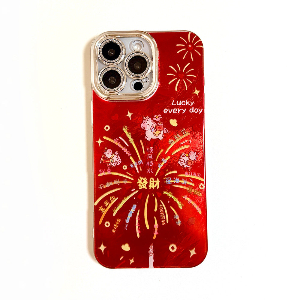 Opporeno15 mobile phone case a93 r17 glitter swirl festive red case oppo reno15 mobile phone case
