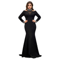C7270 cross-border   fashion women's elegant slim-fit sleeveless rhinestone solid color dress