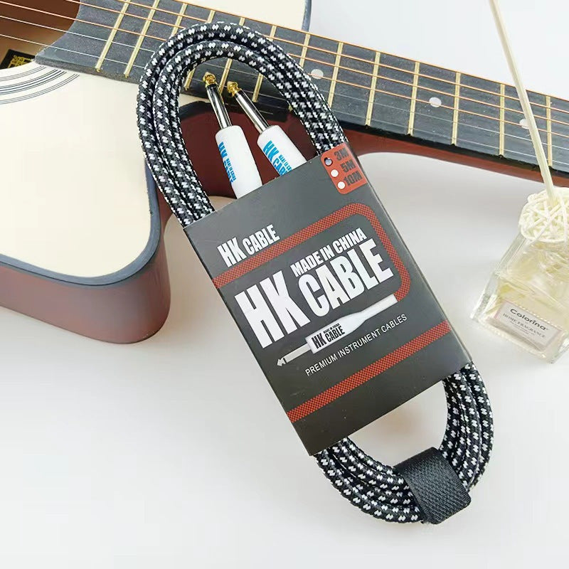 HK braided cable noise reduction audio cable folk music electric box acoustic guitar bass cable musical instrument cable