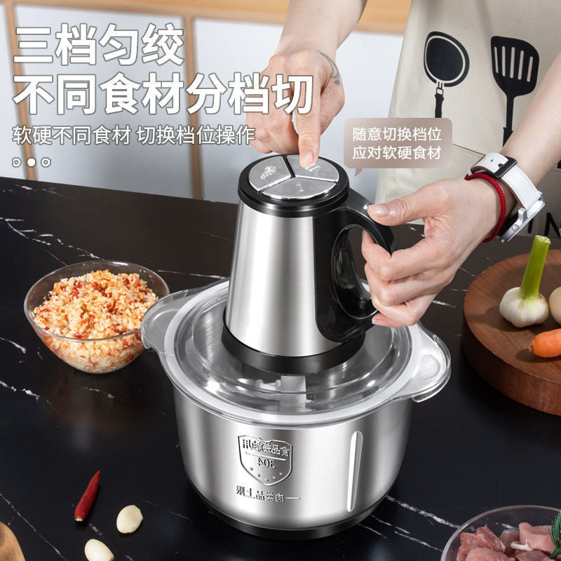 stainless steel meat grinder small for home mixer dumpling meat filling large capacity automatic food processor wholesale
