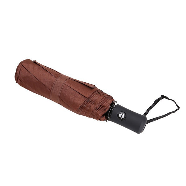 Eight Bones Men's Business Automatic Folding Advertising Umbrella Sunscreen Parasol Sunshine and Rain Sun Umbrella Umbrella Customization