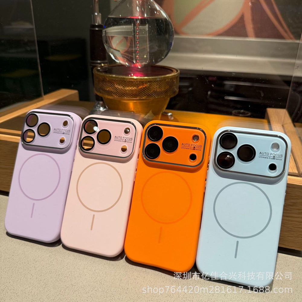 Instantly transform your phone with this ultra-thin, liquid silicone magnetic case featuring 17 large viewing windows. compatible with iphone 16 and iphone 15, offering superior protection