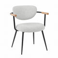 Ready-to-ship, custom-made european-style leisure chair with solid wood armrests. simple, elegant, comfortable office chair for commercial and home use, perfect as a computer chair