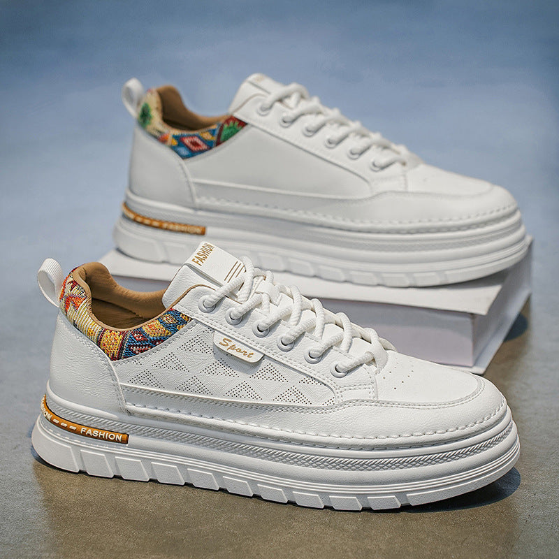 Popular men's shoes springniche style original easiest for matchcasual sneakers men's sports thick sole heightening xiaobai trendy shoes