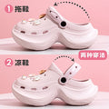 Women's clogs - 2025 summer new fashion, anti-slip, breathable, soft sole, odor-resistant, thick sole, height increasing sandals for outdoor wear