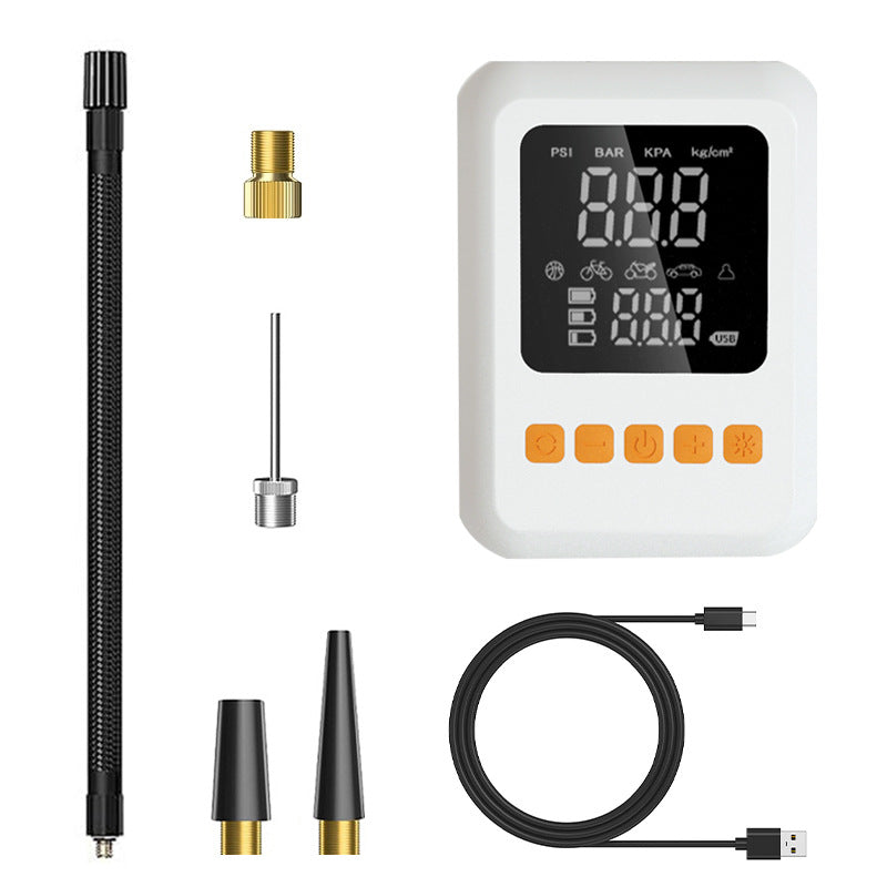 Car air compressor, electric cordless tire inflator, universal tire pump with rechargeable digital display