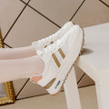 plus size white sneakers for women, 2025 spring new collection, mesh lightweight soft sole athletic shoes, women's breathable shoes