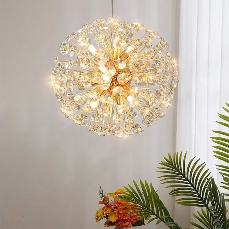 Dandelion crystal chandelier - luxury living room, bedroom, dining room lighting - high-end crystal chandelier - modern creative design for clothing stores