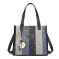 2024 new women's fashion shoulder bag crossbody bag canvas bag color block handbag minimalist versatile tote bag