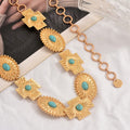Bohemian waist chain wholesale - cross-border hot seller - faux turquoise belt accessories - light luxury high-end jewelry - women's body chain