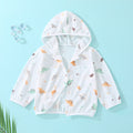 Baby sun protection clothing summer thin breathable pure cotton infant air conditioning shirt boys and girls children's sunscreen outerwear