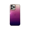 Suitable for apple 17promax single color mobile phone case iphone14 creative gradient glitter 15 acrylic protective cover