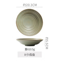 8inch shallow bowl-green