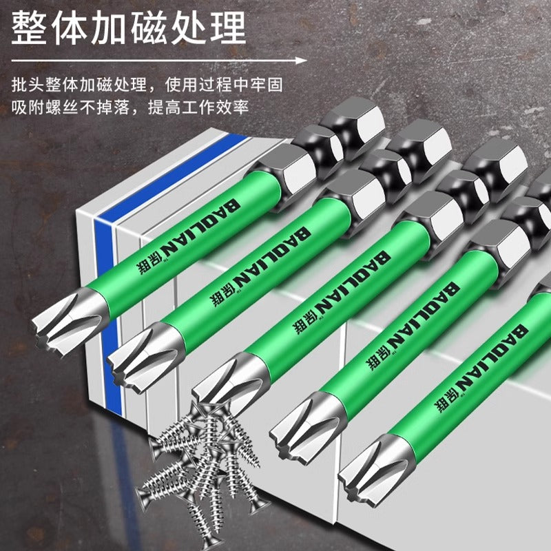 Baolian electrician bit electric strong magnetic anti-slip socket panel phillips screwdriver air switch special tool