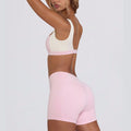 butt lift, tummy control, slimming look chest pad, running fitness shorts, halter sports intimates bra, yoga wear suit for women