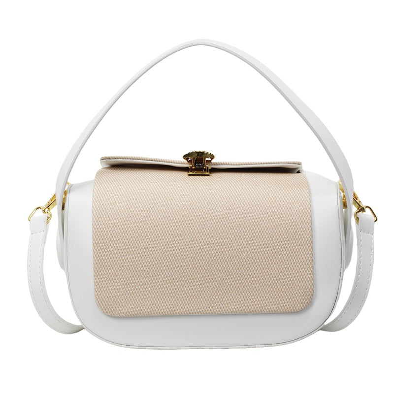 Bag women's high-end box bag 2025 new niche fashion handbag light luxury shoulder bag retro messenger bag