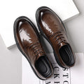 Genuine leather men's dress shoes - business casual, soft sole, soft upper, new formal shoes for work, everyday wear, groom, and wedding