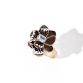 Fashion cross-border ins oil drop flower ring fashioneasiest for matchniche stylesense of design pearlescent opening adjustable hand jewelry