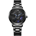 2025 new cross-border watch: sports car wheel hub rotating watch for men - trendy quartz watch with rotating bezel