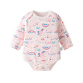Long-sleeve romper - rainbow horse [100% cotton]