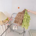 Sleeveless dress  girls' summer outfit new summer children's princess style chic baby beach dress