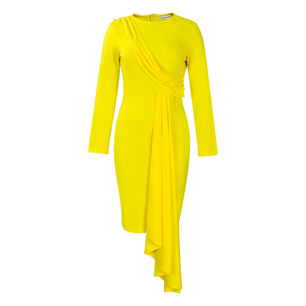 D401 independent station   autumn long sleeve celebrityelegantelegantol pencil skirt plus size african dress