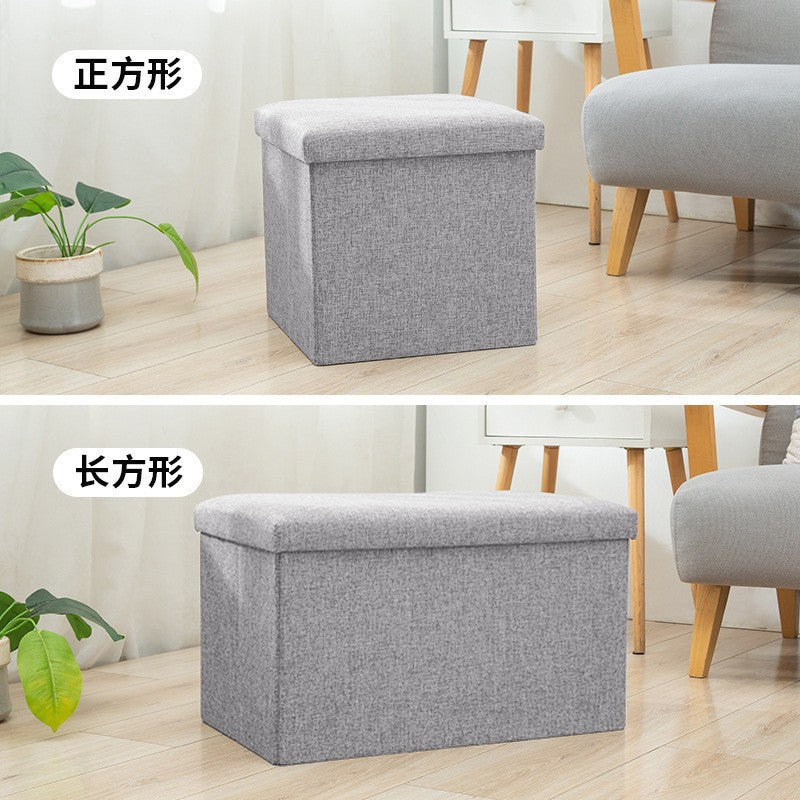 Storage stool rectangular storage stool can sit adult household multi-functional small sofa shoe changing stool storage box artifact