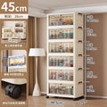 Folding cabinet double door storage cabinet large capacity bedroom baby wardrobe plastic installation-free floor-standing cabinet one piece minimum
