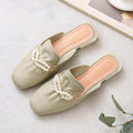 2025 summer women's casual sandals & slides - korean style slip-ons, closed-toe mules, and half-slippers