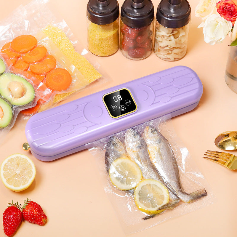 All-in-one vacuum sealer - home vacuum sealer & automatic sealing machine - vacuum food sealer with clamps