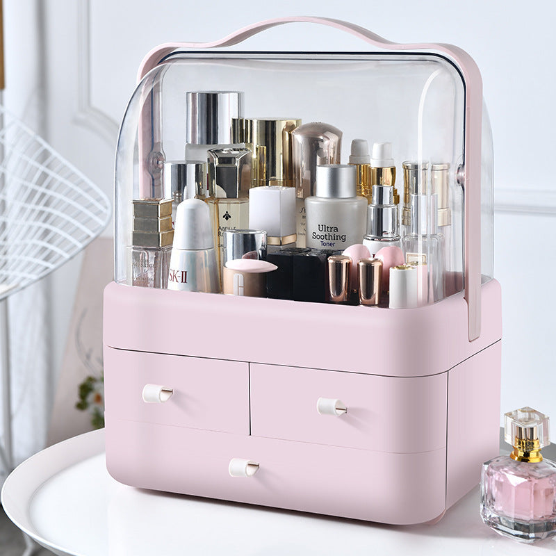 Cosmetics storage box, desktop dresser, drawer type, large-capacity dust-proof skin care products, lipstick, multi-layer finishing and storage