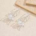Wholesale pearl stud earrings - european & american style, hollow floral design, light luxury, high-end, fresh & sweet, statement earrings