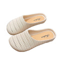 2026 new hollow-out mule sandals for women - summer french style, unique, beautiful, versatile, breathable, perfect for vacation and beach