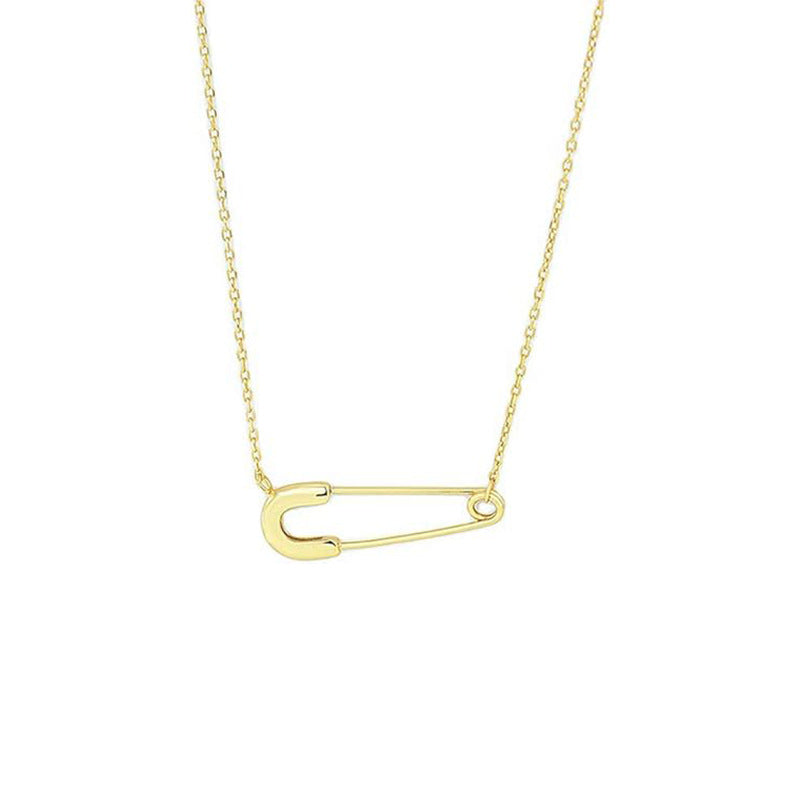 2024 amazon fashion cross-border new safety pin pendant necklace - trendy, unique, and versatile jewelry for women
