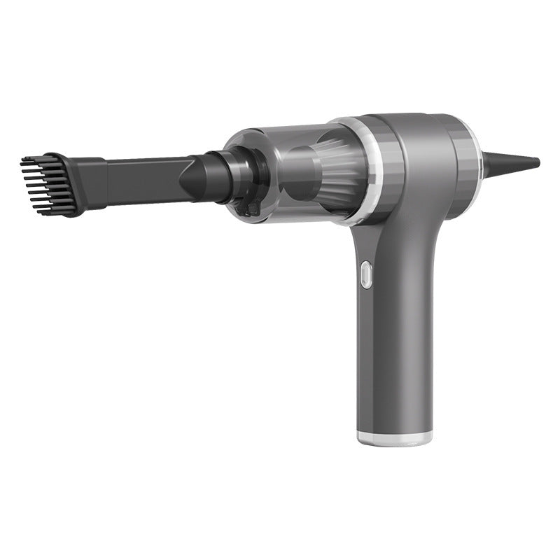 Factory direct rechargeable car vacuum cleaner - silver-gray handheld mini vacuum for multiple uses