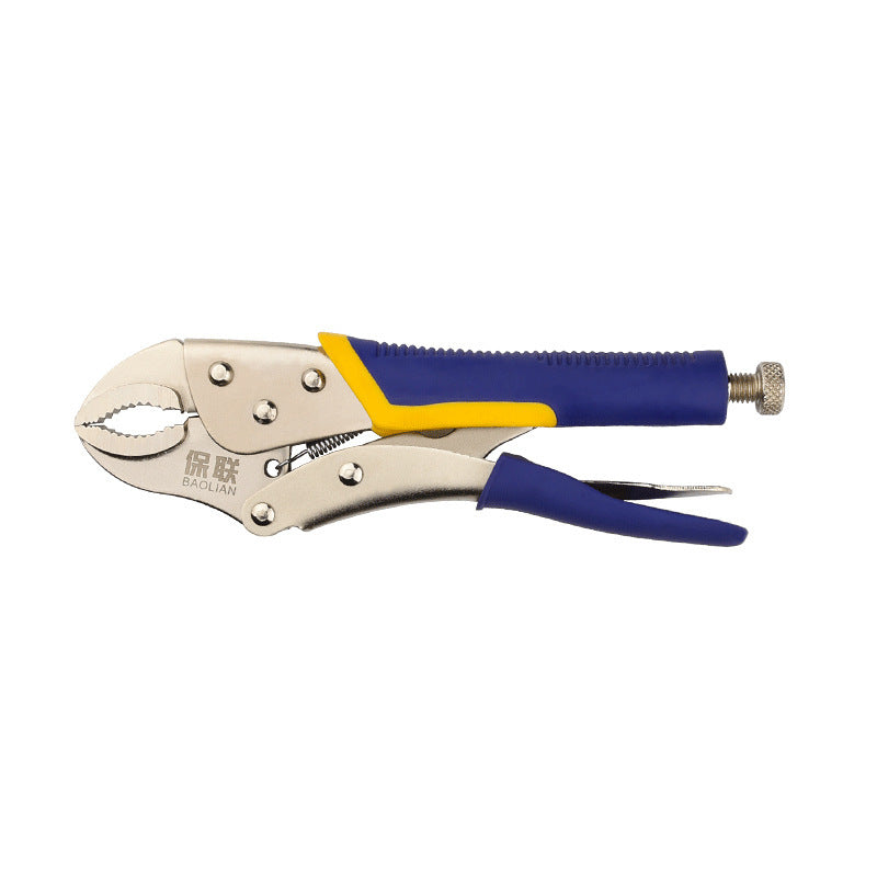 Heavy-duty multi-purpose pliers - industrial grade round jaw c-clamp - automatic gripping pliers - flat head quick sealing & fixing pliers