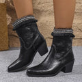 autumn new arrivals: plus-size leather heeled boots for cross-border e-commerce. sizes 36-43 available. wholesale options and dropshipping services available for  and