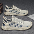 Men's winter mesh sneakers: new breathable, odor-resistant, flyknit mesh, slip-on casual athletic shoes with soft soles