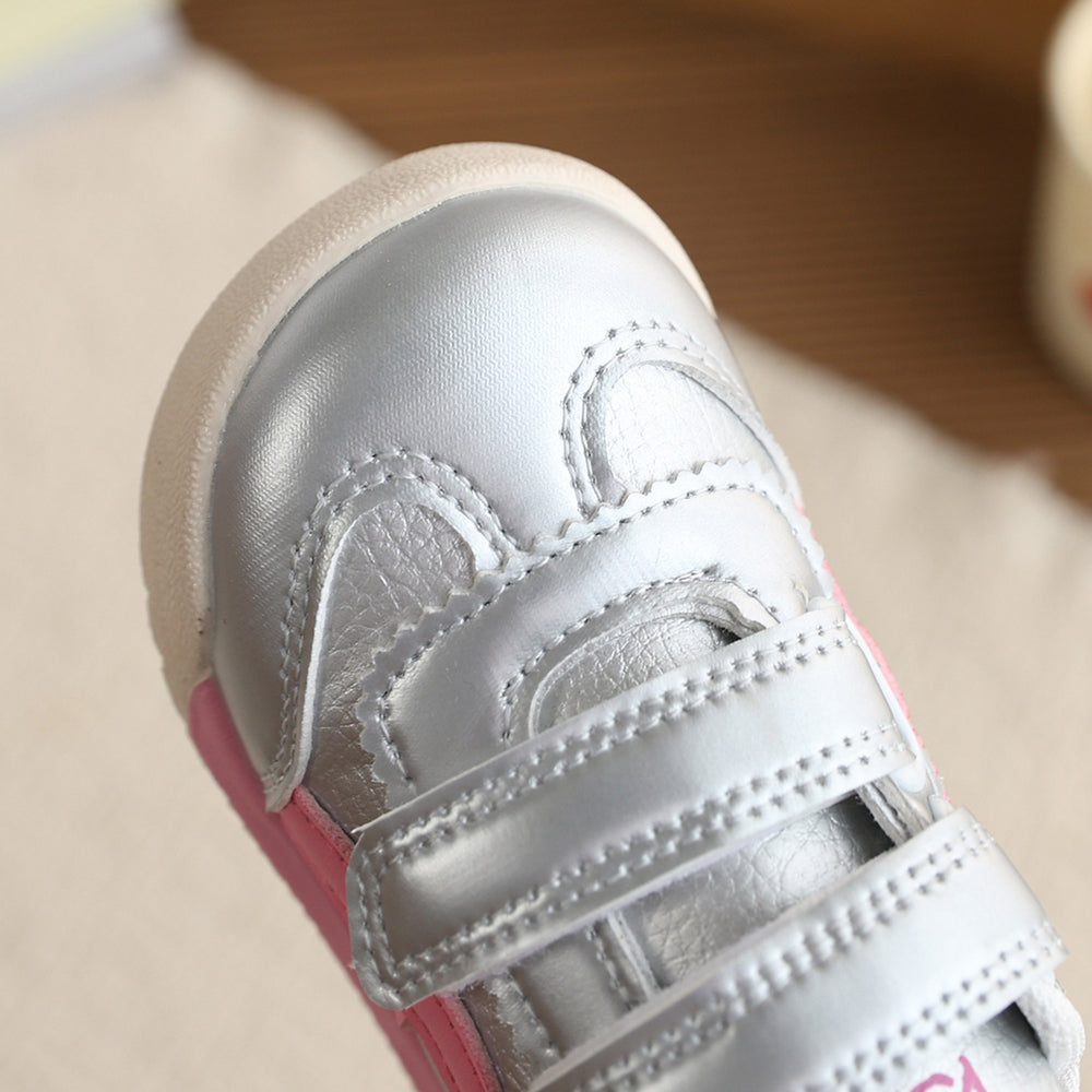 Vancahao girls' breathable first walker shoes, non-slip athletic white shoes, soft sole sneakers, boys' shoes, baby crocs