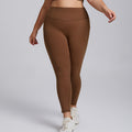 European and american plus size pocket yoga pants - women's high waist butt lifting seamless workout leggings - high elasticity brushed athletic pants