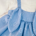 Autumn kids' dress cartoon baby chic princess cute faux two-piece new  girls' dress trendy