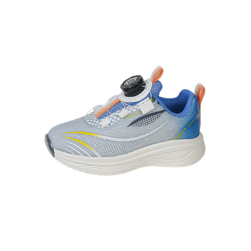 Boys' athletic shoes - spring/autumn  - lightweight & breathable, hollow-out double mesh, soft sole, anti-slip running shoes for mid-to-large children